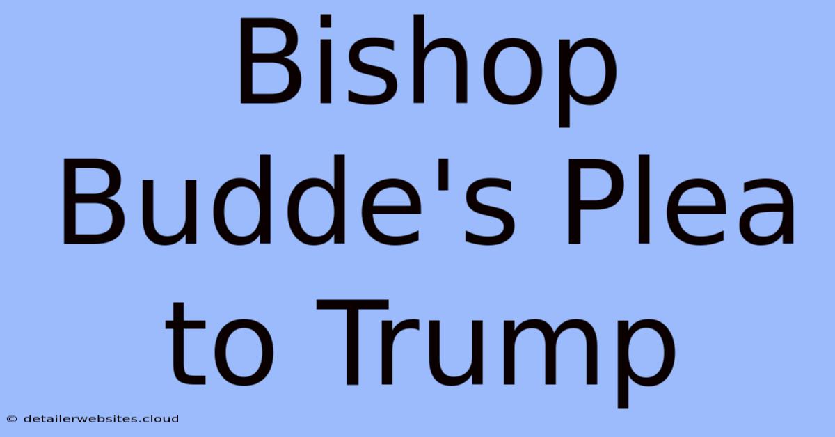 Bishop Budde's Plea To Trump